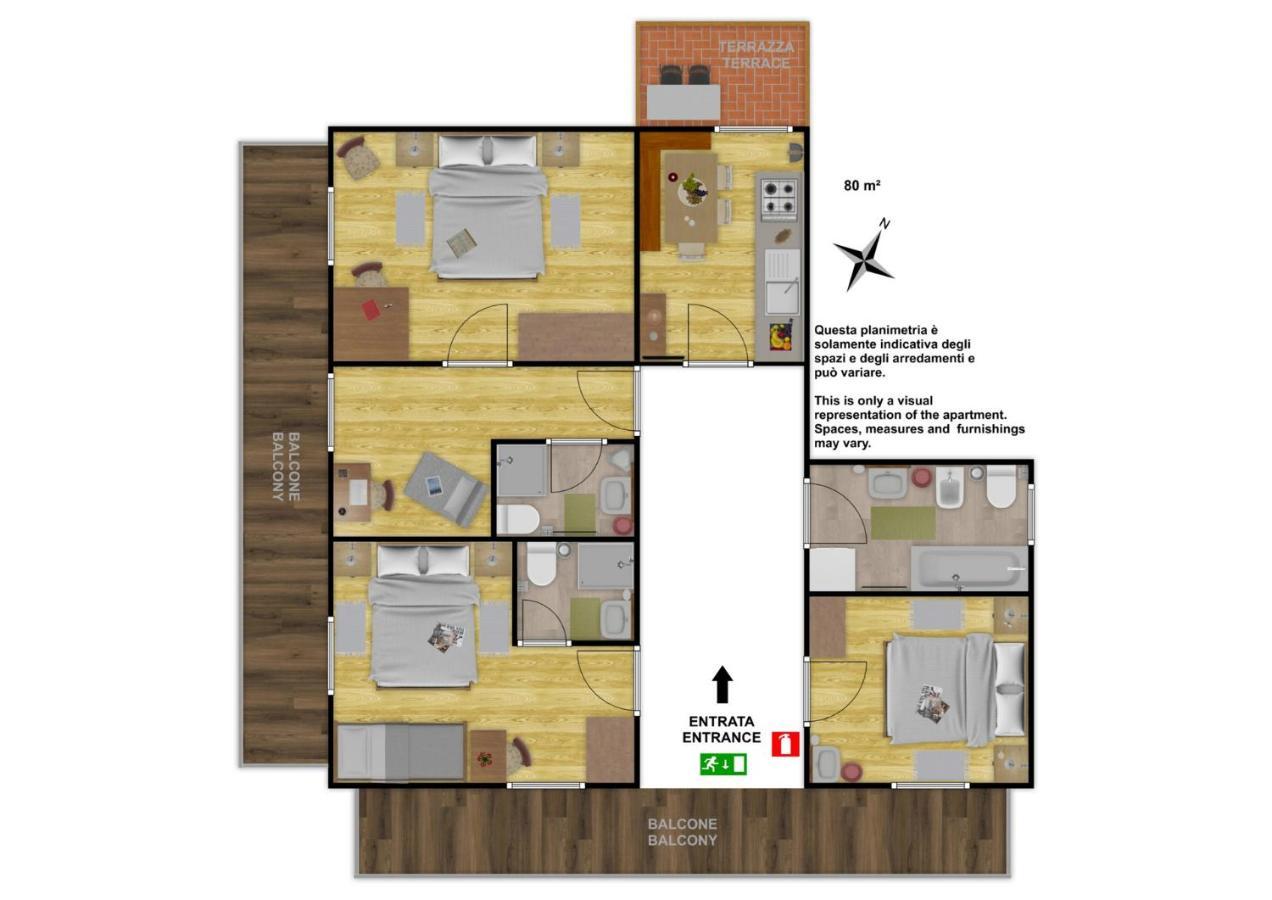 Ciasa Preroman App. Vista Castello Apartment San Martino in Badia Bagian luar foto